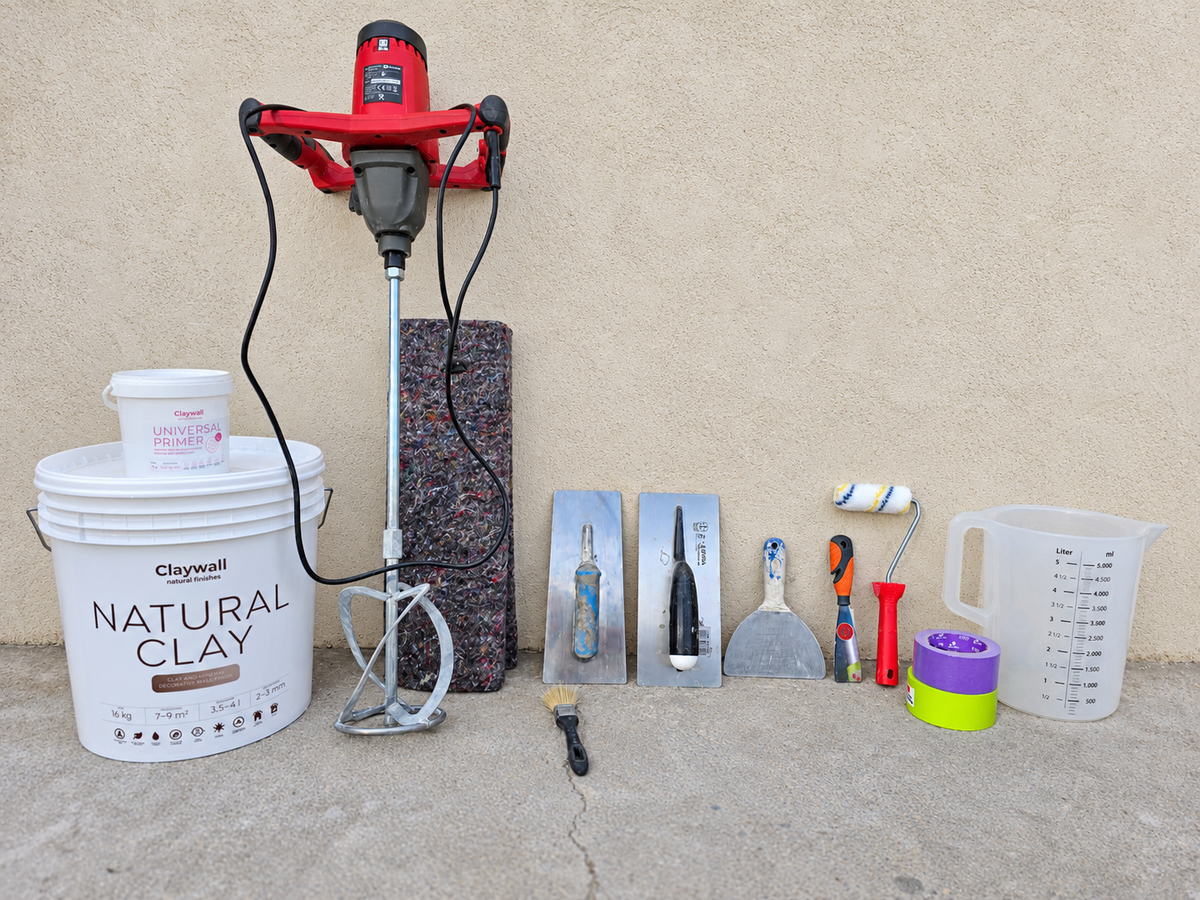 Jaké nářadí potřebujete pro aplikaci přírodní stěrky?